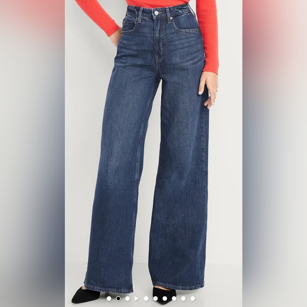 Old Navy extra high rise super wide leg - Picture 2 of 4